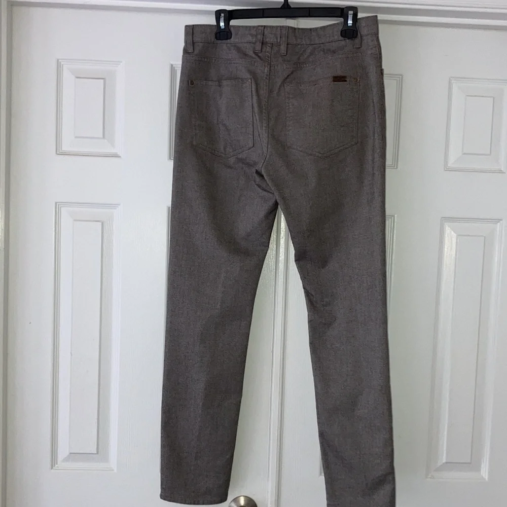 Designer Ted Baker London Brown Gray Straight Leg Pant - Picture 2 of 11